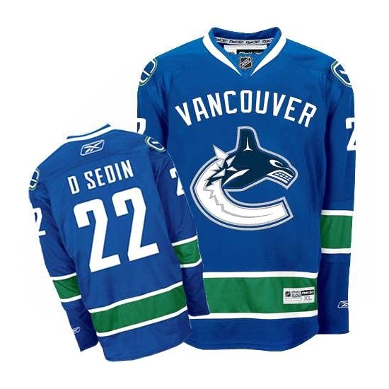 Daniel Sedin Vancouver Canucks Authentic Home Reebok Jersey - Navy Blue